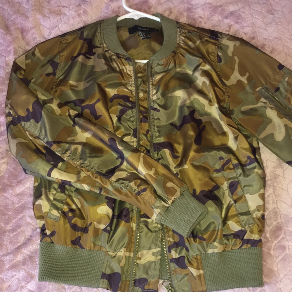 Camo Bomber Jacket